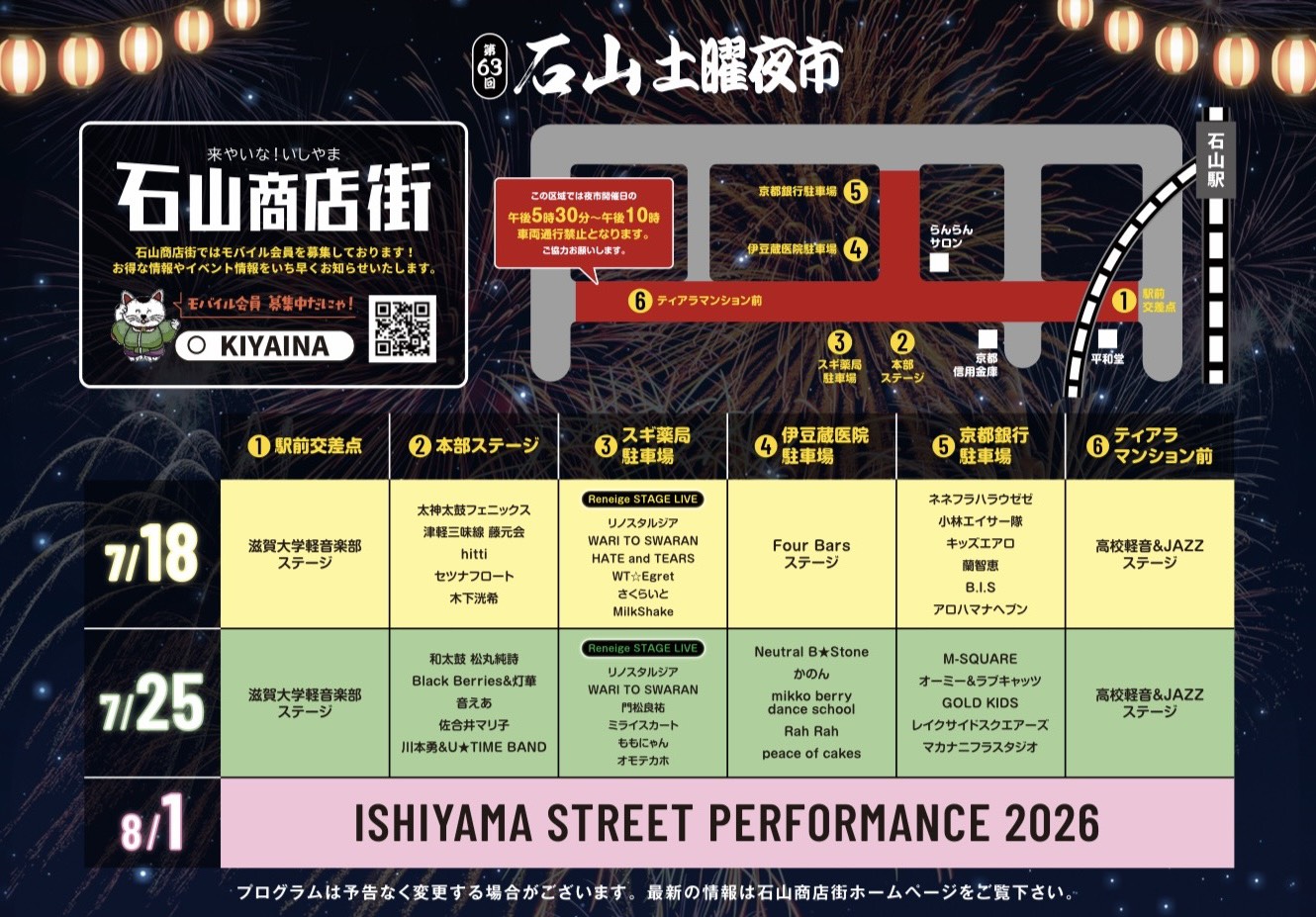 Featured image for “第63回土曜夜市　パフォーマンス部門”